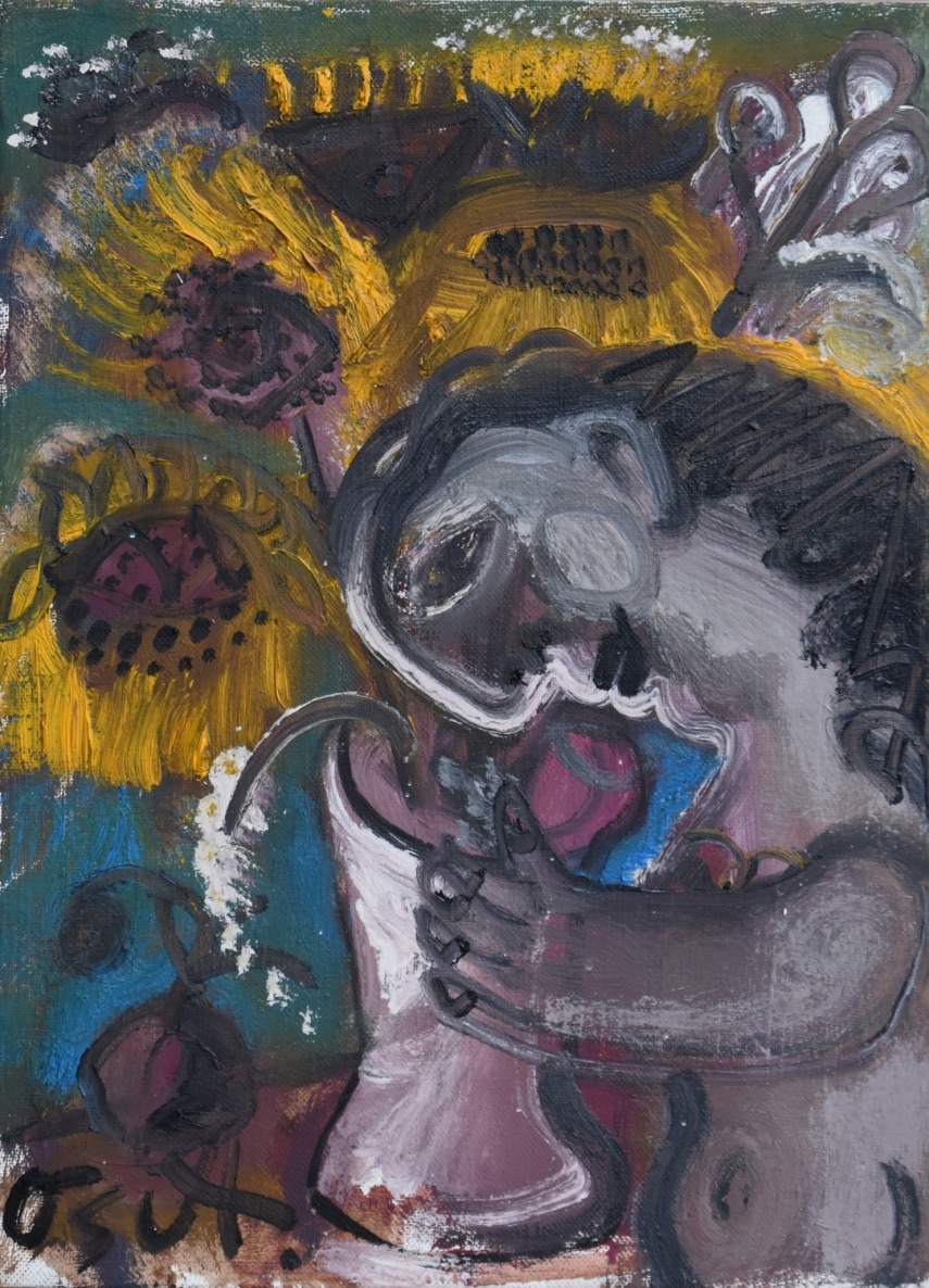 Feast, 2018, canvas, oil, 38x28 cm