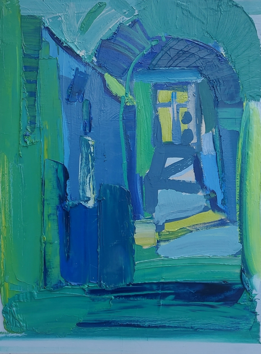 Light in the Window, 2023, oil on canvas, 80x60 cm