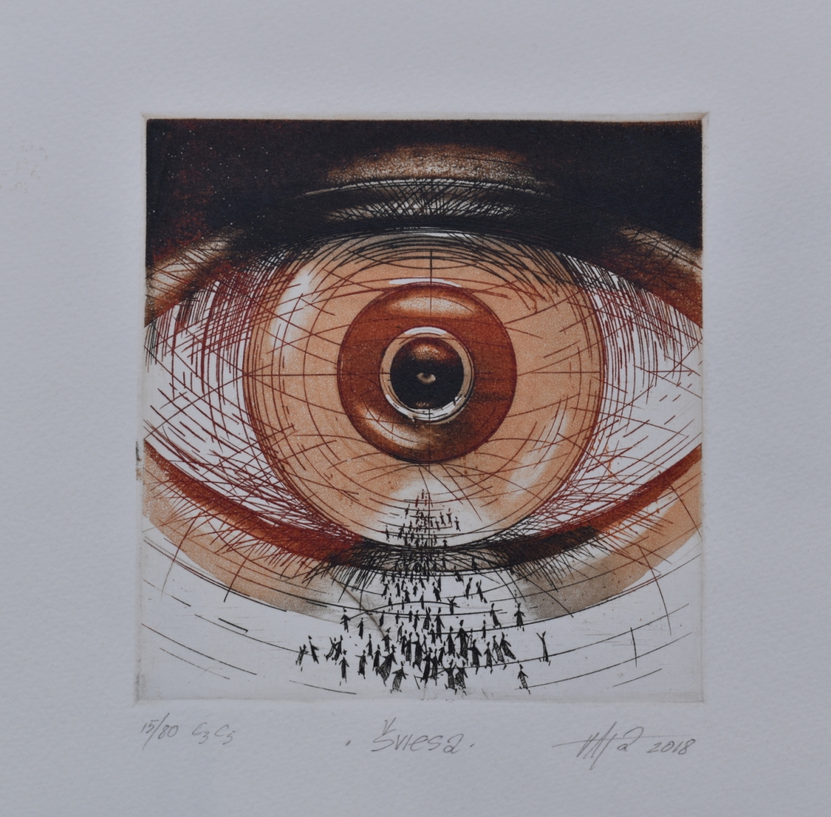 Šviesa, 2019, ofortas, akvatinta, 16X15cm