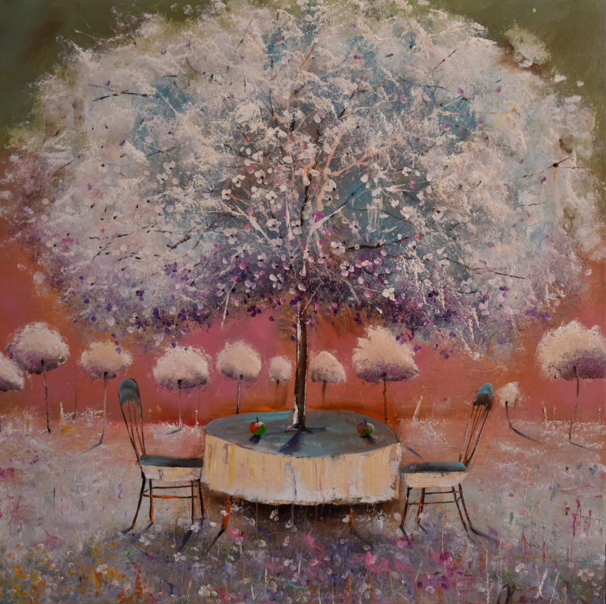 Šviesi diena, 2023, drobė, aliejus, 75x75 cm 