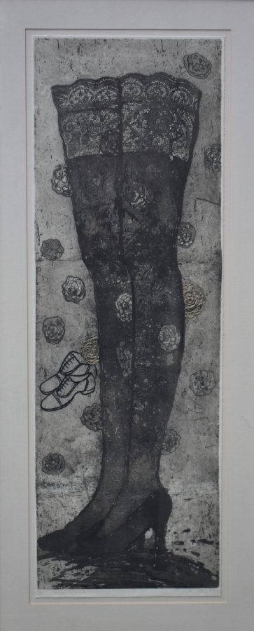 Tango žiemą, 2006, ofortas, 5,30, 96x32 cm, rėmas 114,5x49,5 cm , 5/30
