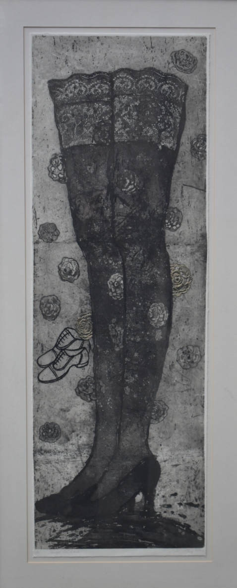 Tango žiemą, 2006, ofortas, 5,30, 96x32 cm, rėmas 114,5x49,5 cm , 5/30