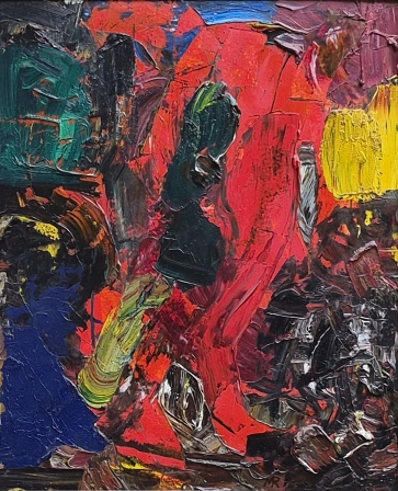 Tapyba,  drobė, aliejus, 60x50 cm, rėmas 68,5x58 cm