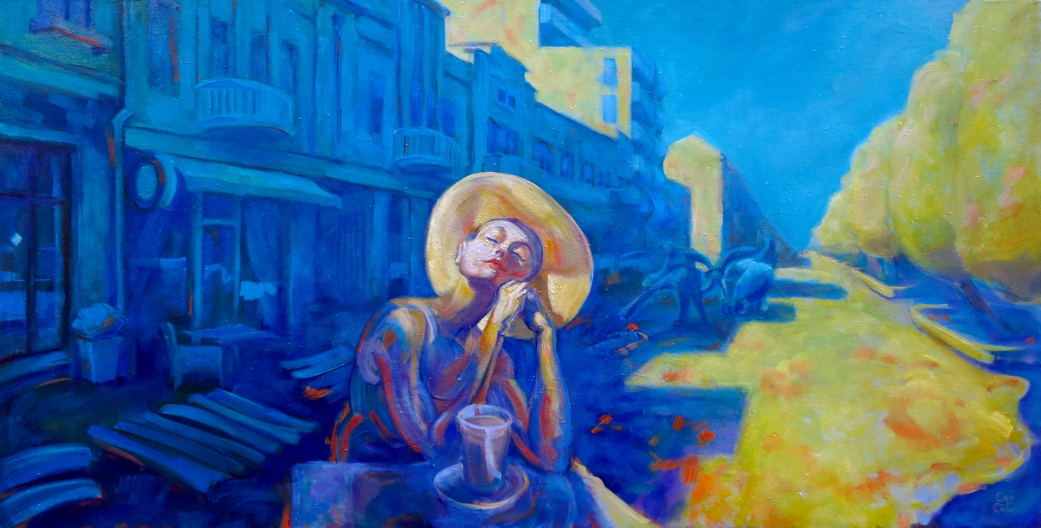 Your Noise, my Music, 2021, canvas, oil, 60x120cm 