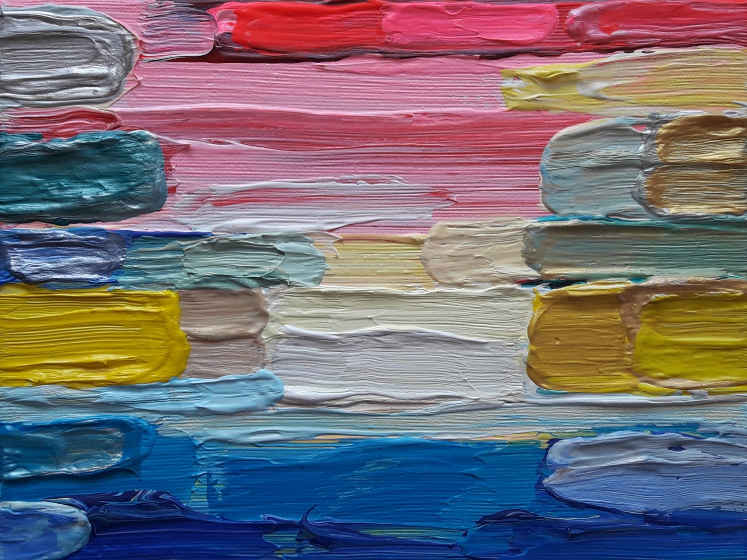 Tiesiog potėpiai #10, 2021, drb., akrilas, 18x24 cm