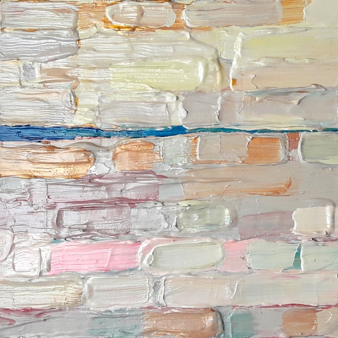 Tiesiog potėpiai #5, 2019, drobė, akrilas, 30x30 cm