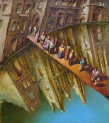 Tiltas, 2017, drobė, aliejus, 110x97 cm