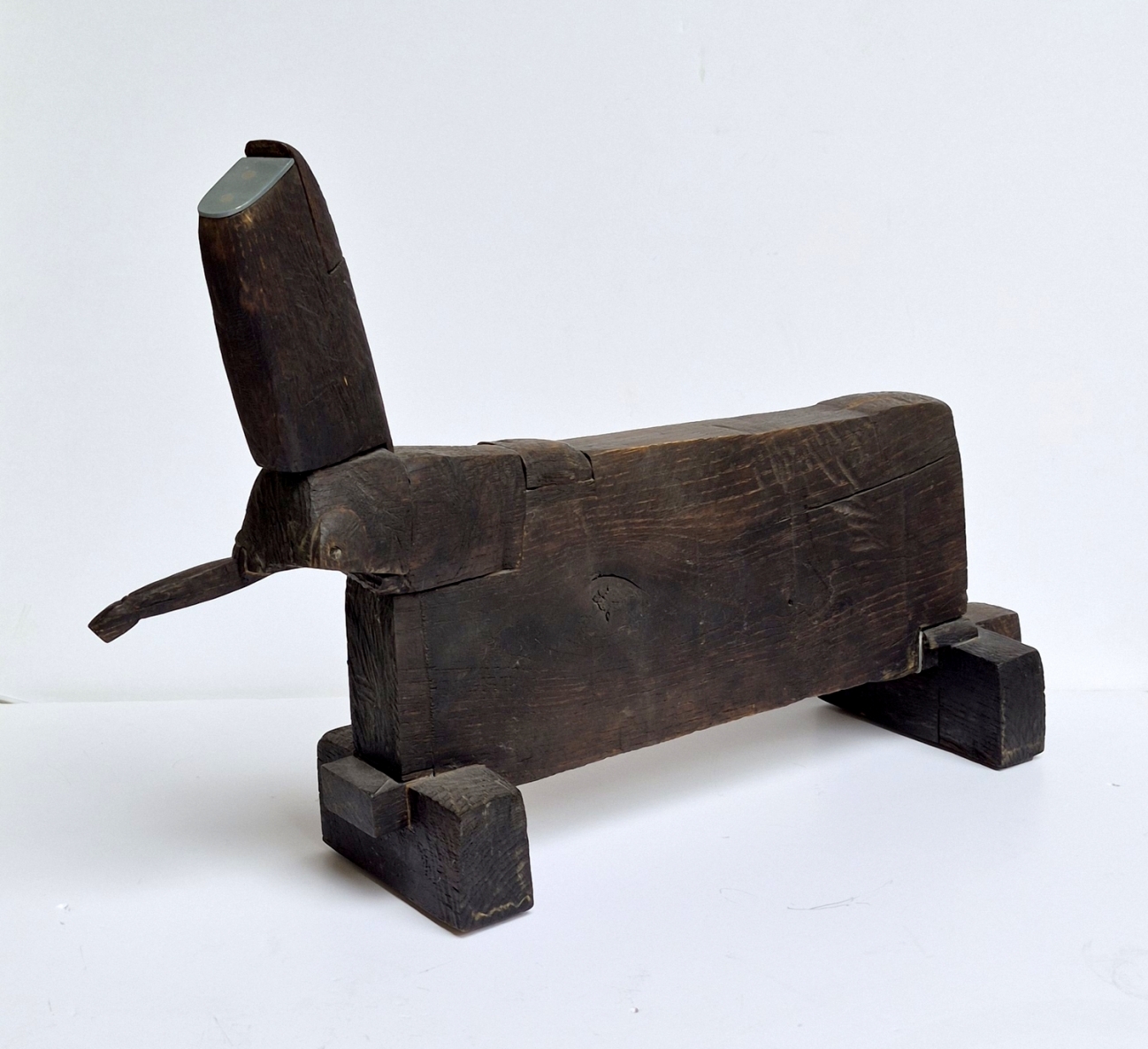 Trojos arklys, 1981, medis, metalas, h 33x49x13,5 cm, 1/1