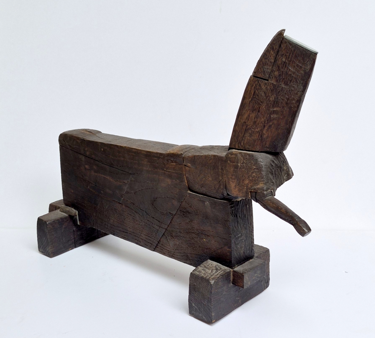 Trojos arklys, 1981, medis, metalas, h 33x49x13,5 cm, 1/1