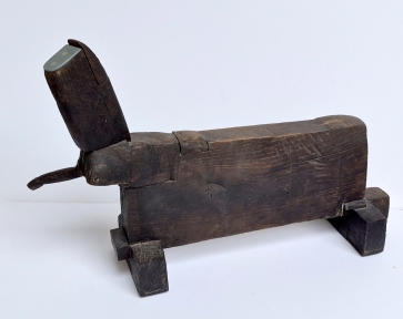 Trojan Horse, 1981, wood, metal, h 33x49x13.5 cm, 1/1