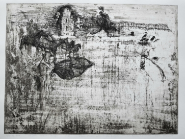 Tropical butterfly. In Blue, 2001, etching C3, 49×65 cm, 27/30