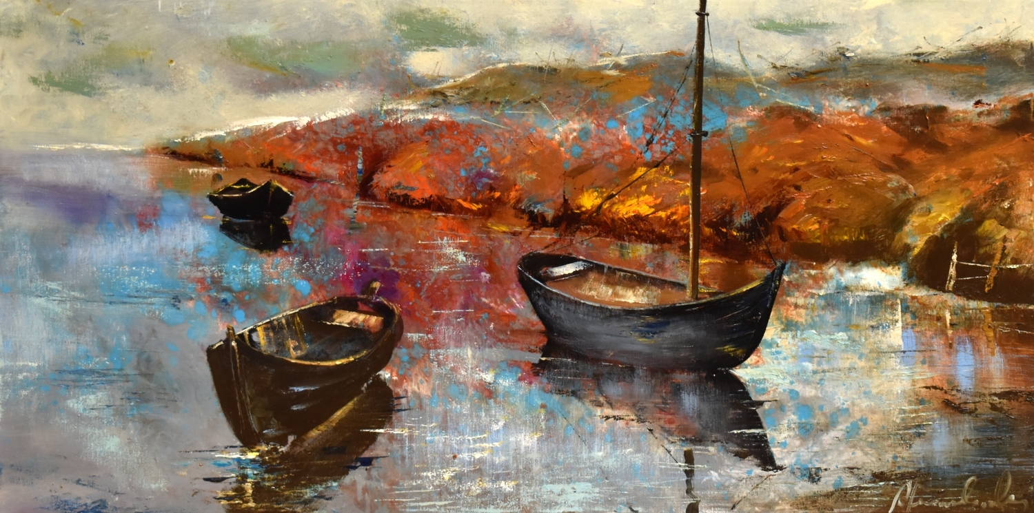 Silence, 2022, canvas, oil, 50x100 cm