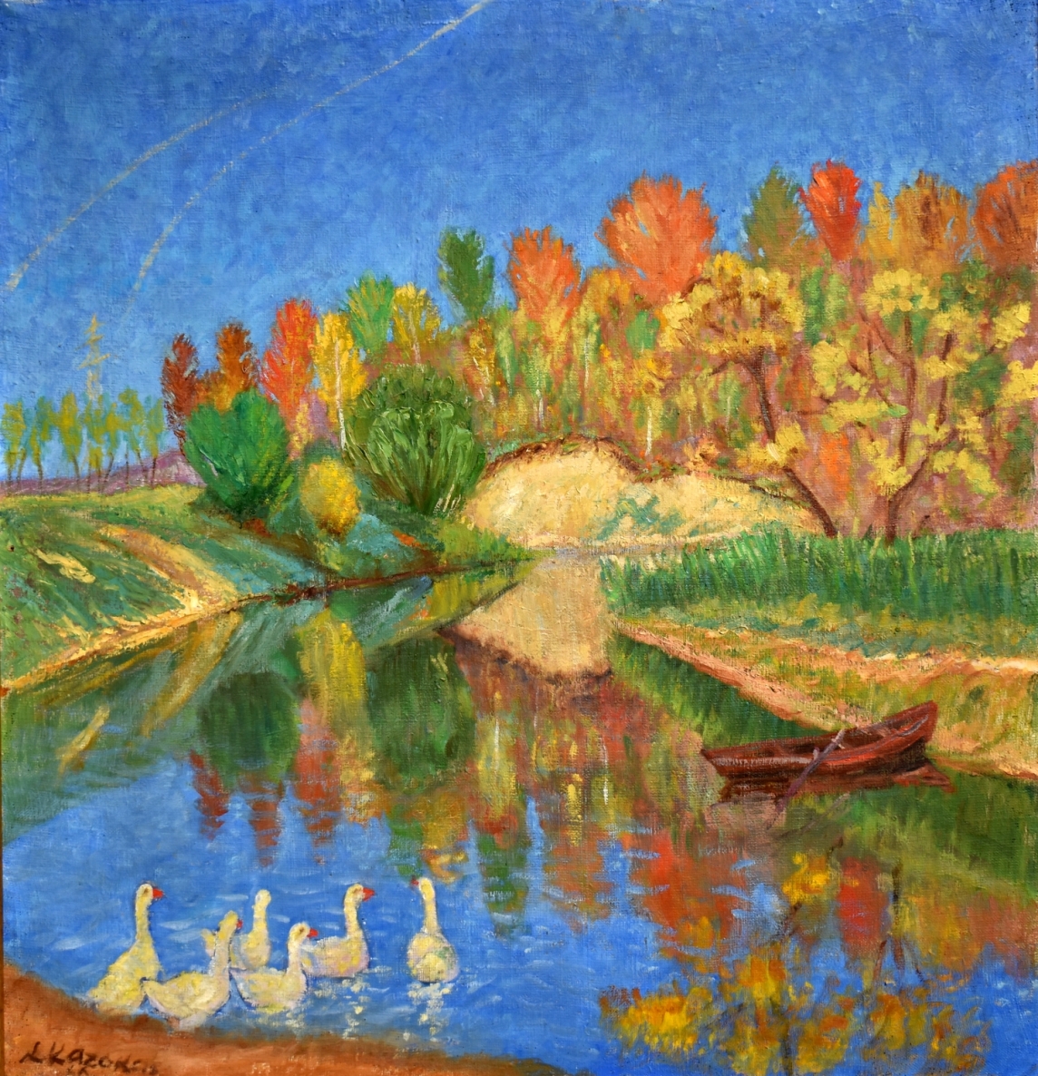 River View in Autumn, 1966, oil on canvas, 103x100 cm