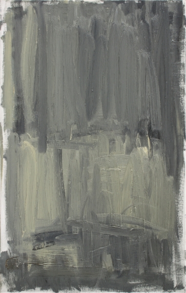 Curtain, 2017, canvas, oil, 78 x 49 cm