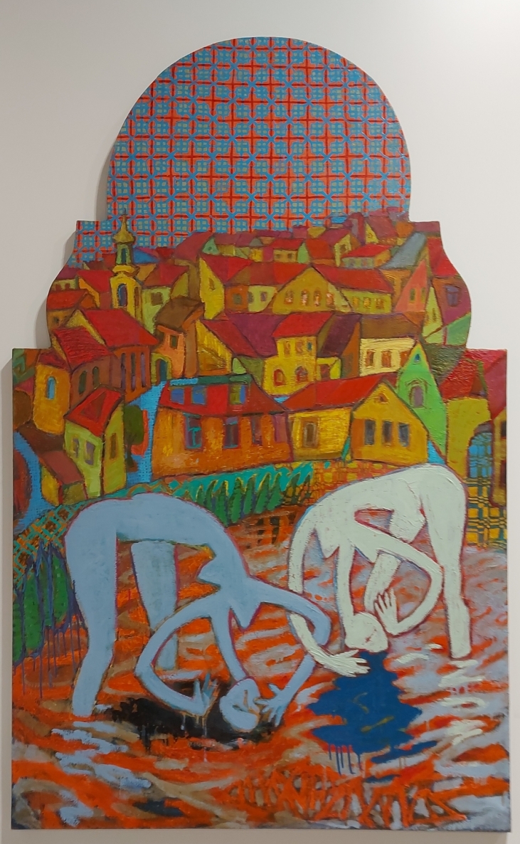 Užupio mauduolės, 2018-2019, drobė, aliejus, 234x134 cm