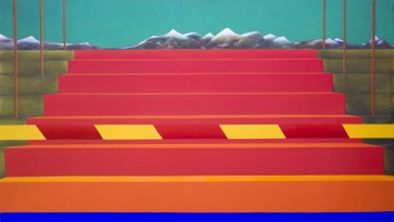 Stairs, 2015, oil on canvas, 114x200 cm