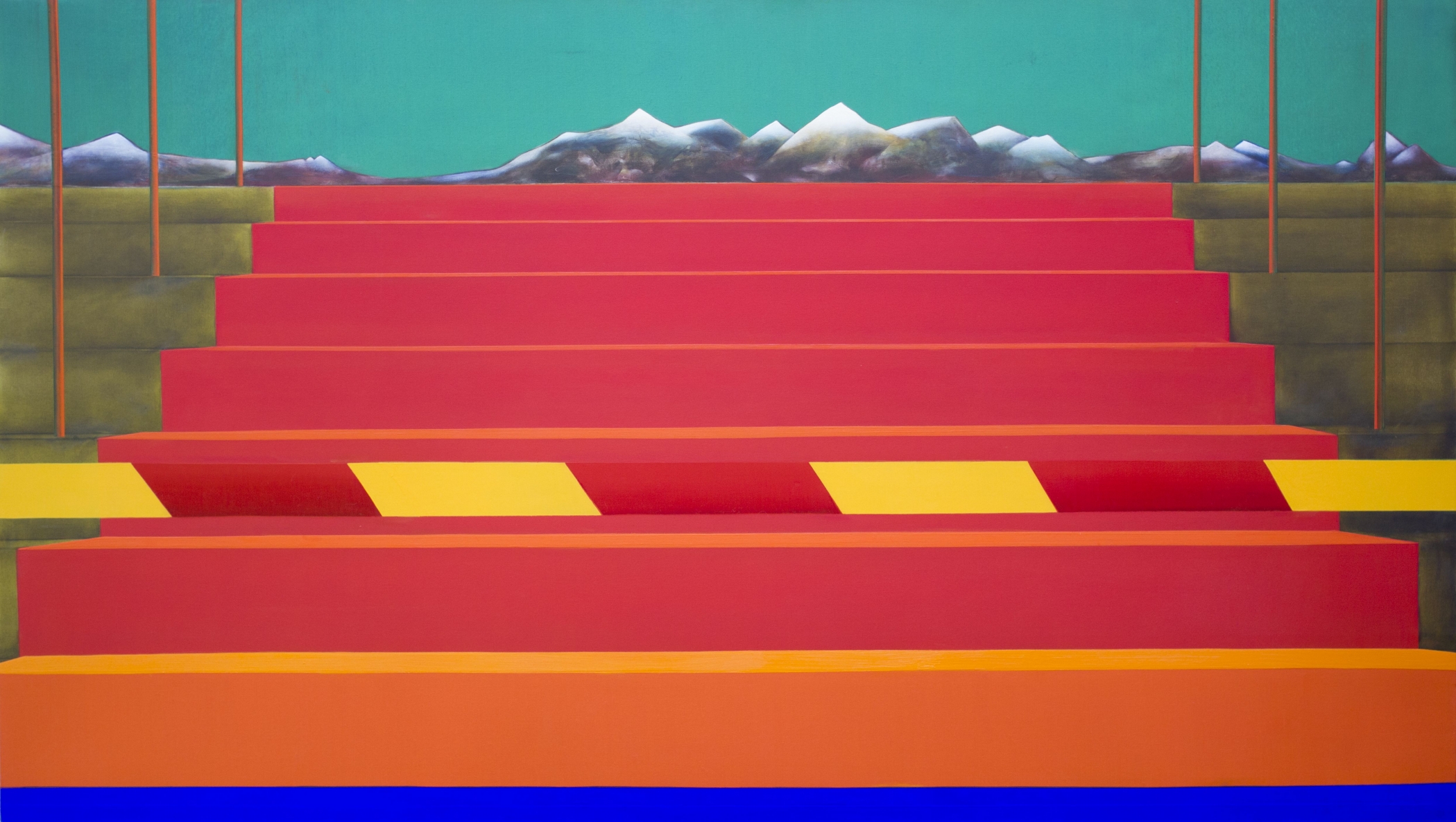 Laiptai, 2015, drobė, aliejus, 114x200 cm