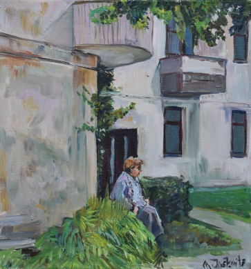 Vasarai besibaigiant, 2023, drobė, aliejus, 43x40 cm