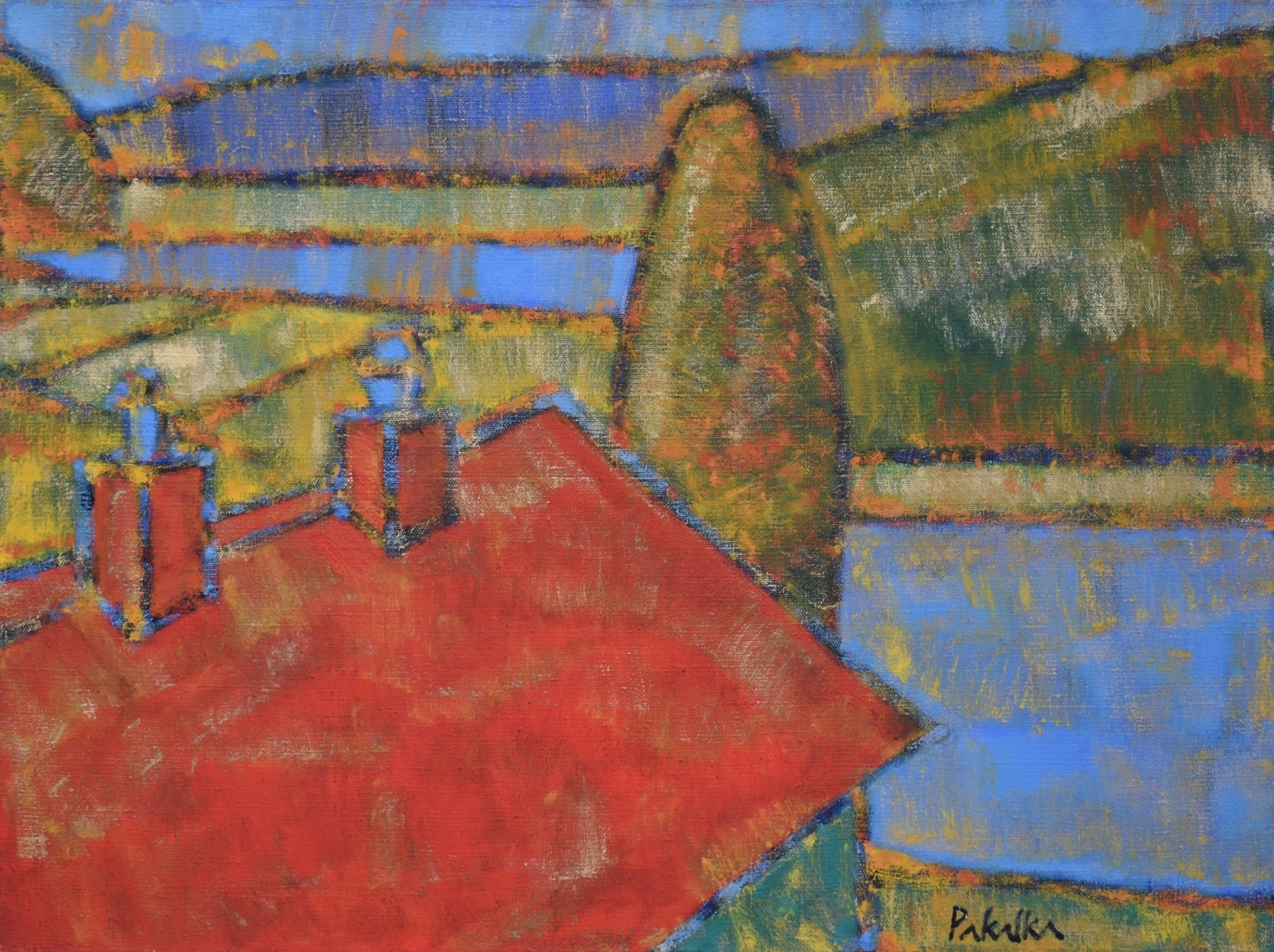 Summer Heat. Orivesi. Finland, 2010, canvas, oil, 60x80 cm 