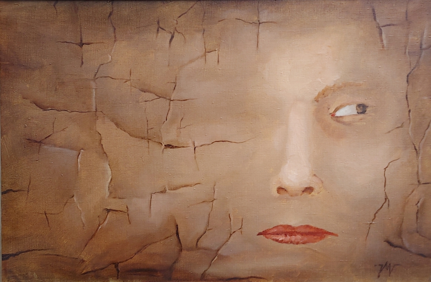 The Face, 2009, oil on canvas, 40x60 cm