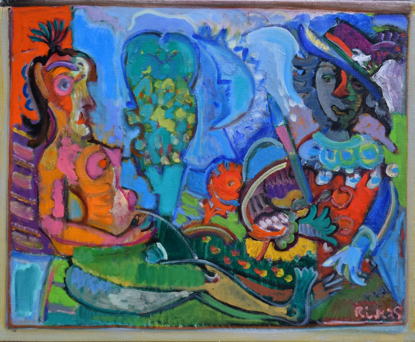 Veneros sargybinis, 2003, drobė, aliejus, 50x61cm