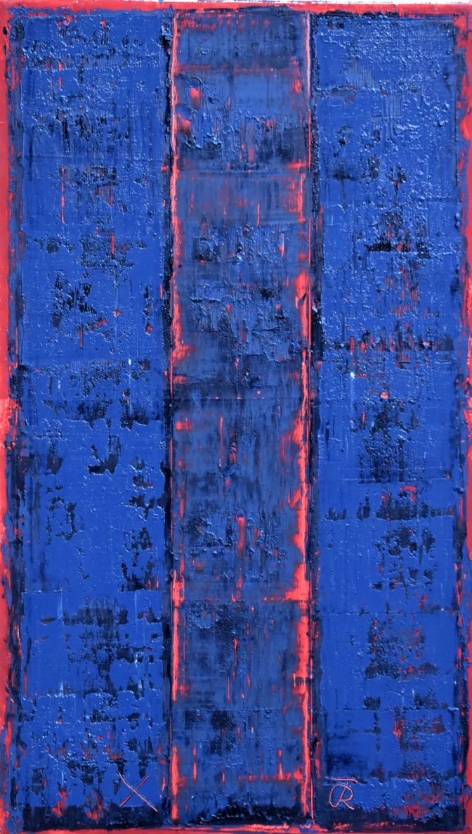 Verticals, 2022, canvas, oil, 60x35 cm