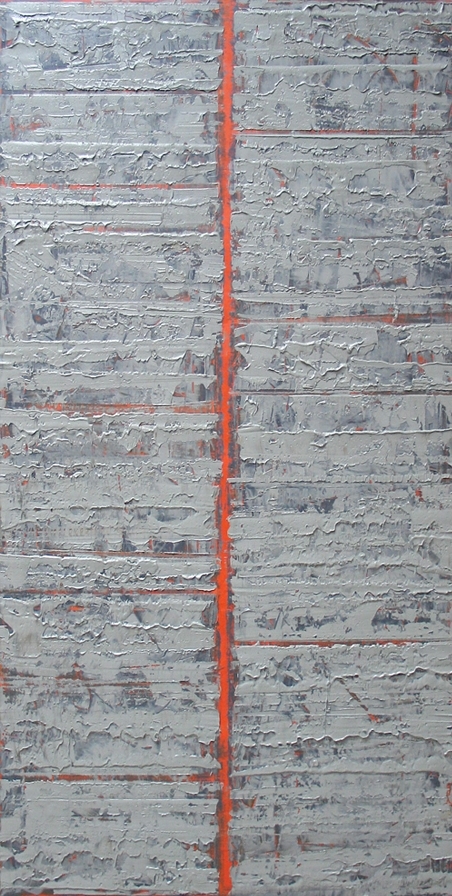 Vidurys A, 2013, drobė, aliejus, 200x100 cm