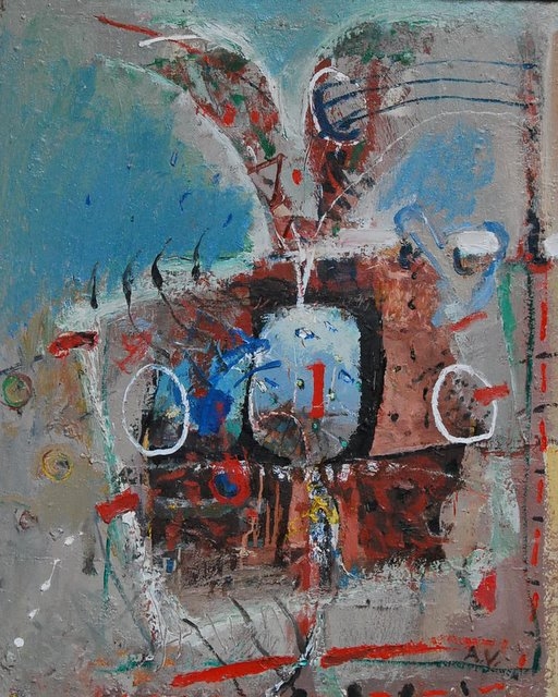 Viena Vilhelmo Nukariautojo diena, 1994, drobė, aliejus, 92x73 cm