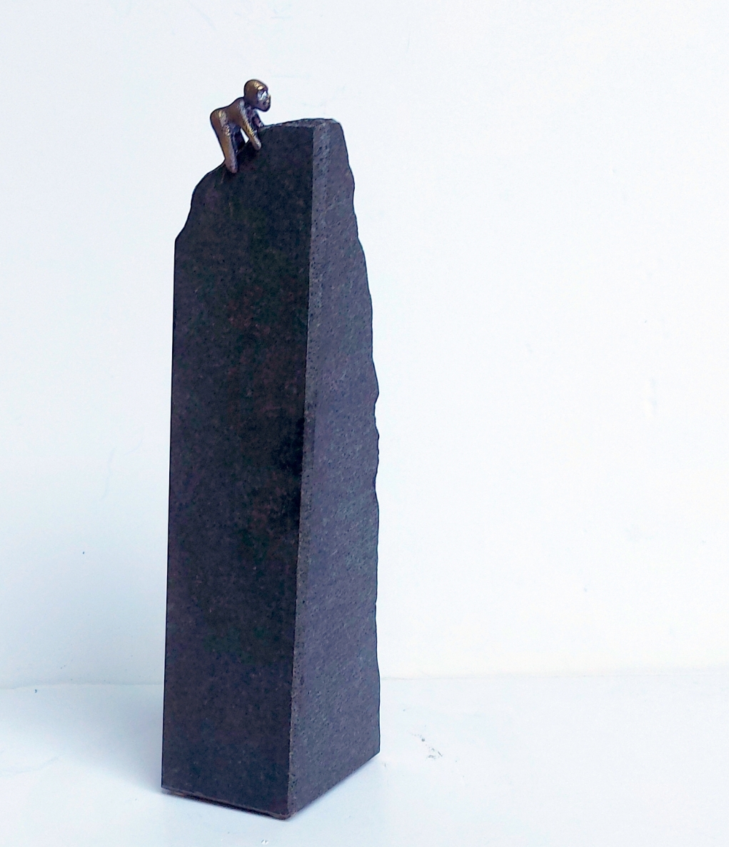 Complete Freedom, 2025, brass, granite, h 34x10x9 cm, 1/1