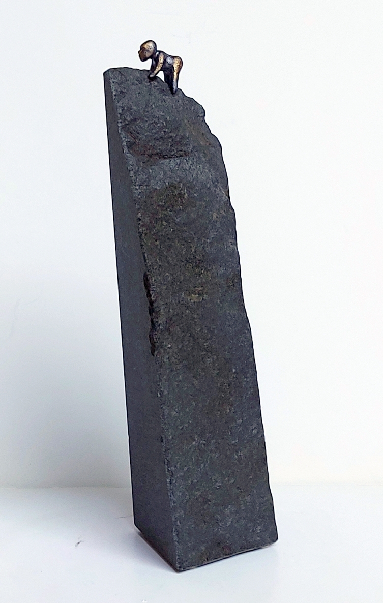 Complete Freedom, 2025, brass, granite, h 34x10x9 cm, 1/1