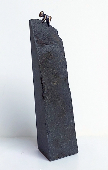 Complete Freedom, 2025, brass, granite, h 34x10x9 cm, 1/1