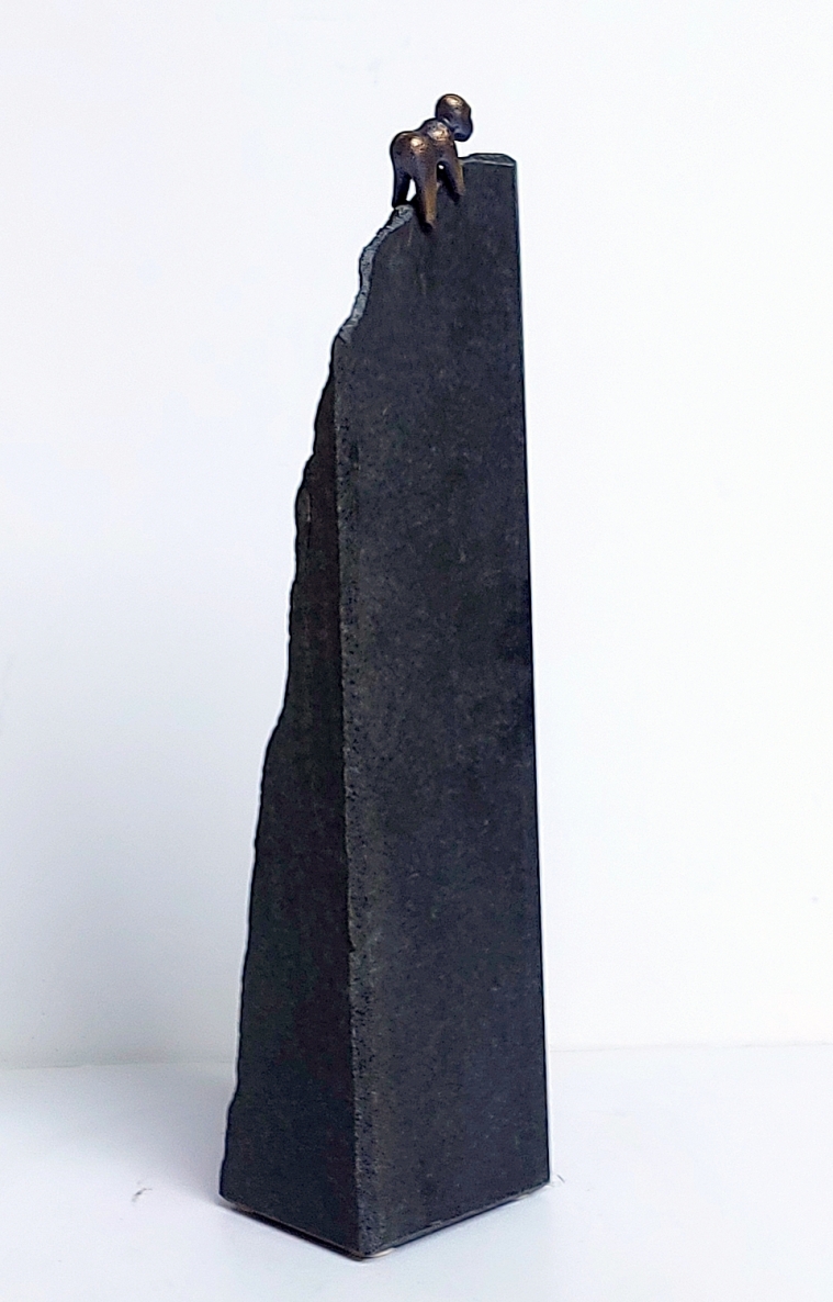 Complete Freedom, 2025, brass, granite, h 34x10x9 cm, 1/1