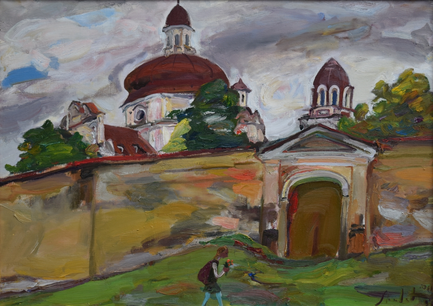 Fence of the Vizitieciu Monastery, 2011, canvas, oil, 50x70 cm