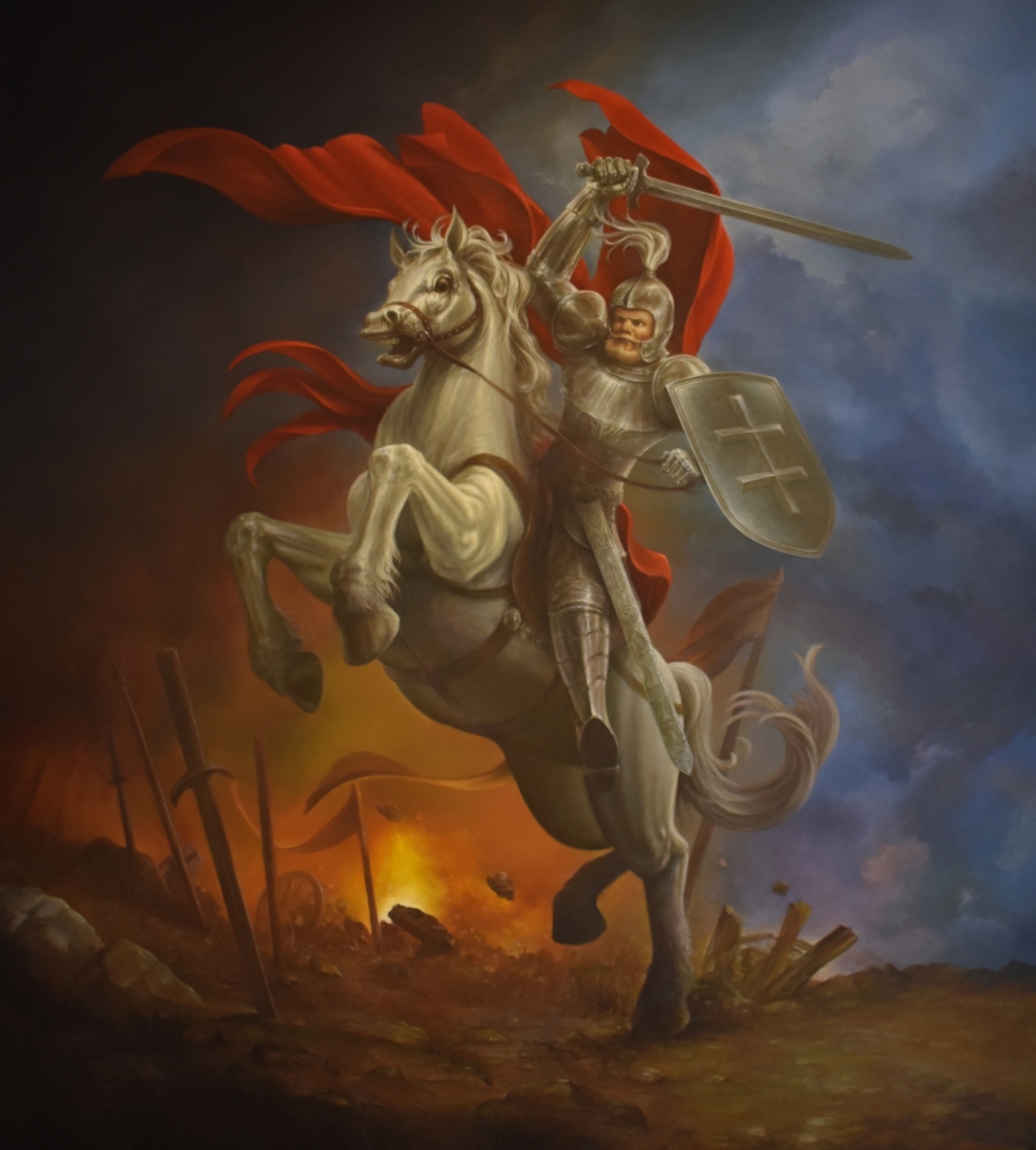 Vytis kitaip, 2019, drobė, aliejus, 200x180 cm