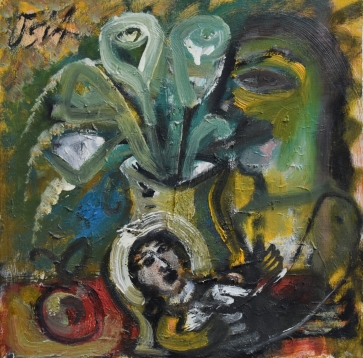 Žaidimai, 2013, drobė, aliejus, 31x31 cm