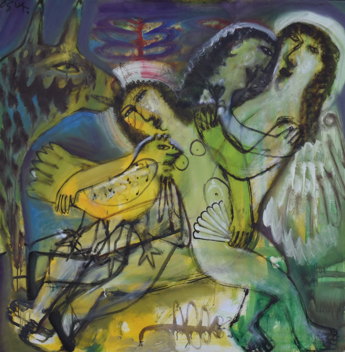 Games, 2017-2019, canvas, oil, 96x96 cm