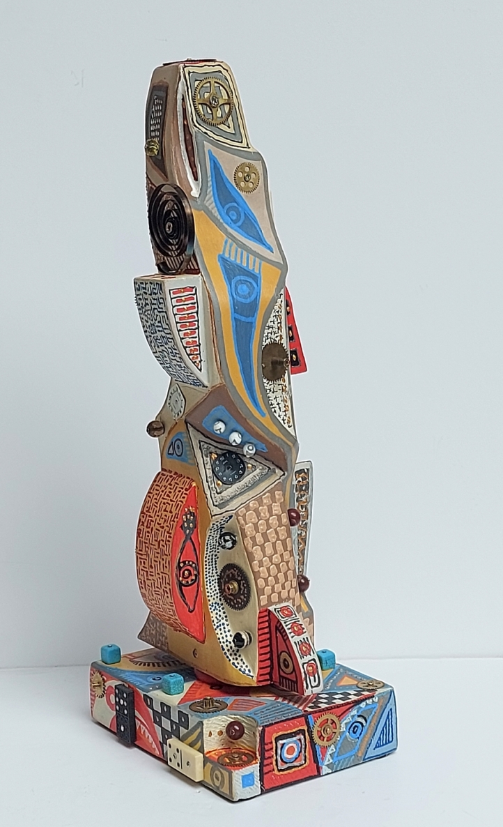 Žaidimas, 2024, mišri technika, h 46x13,5x19,5 cm, 1/1