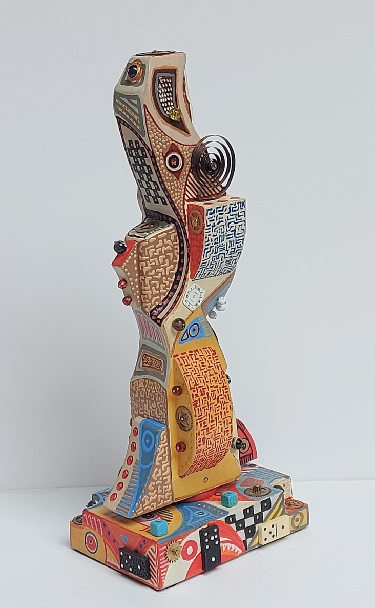 Žaidimas, 2024, mišri technika, h 46x13,5x19,5 cm, 1/1