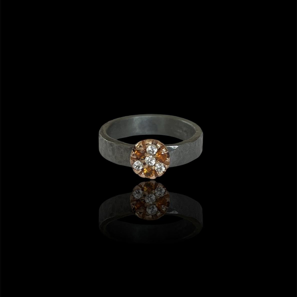 Ring, Ag 925, 5.61 g, citrine