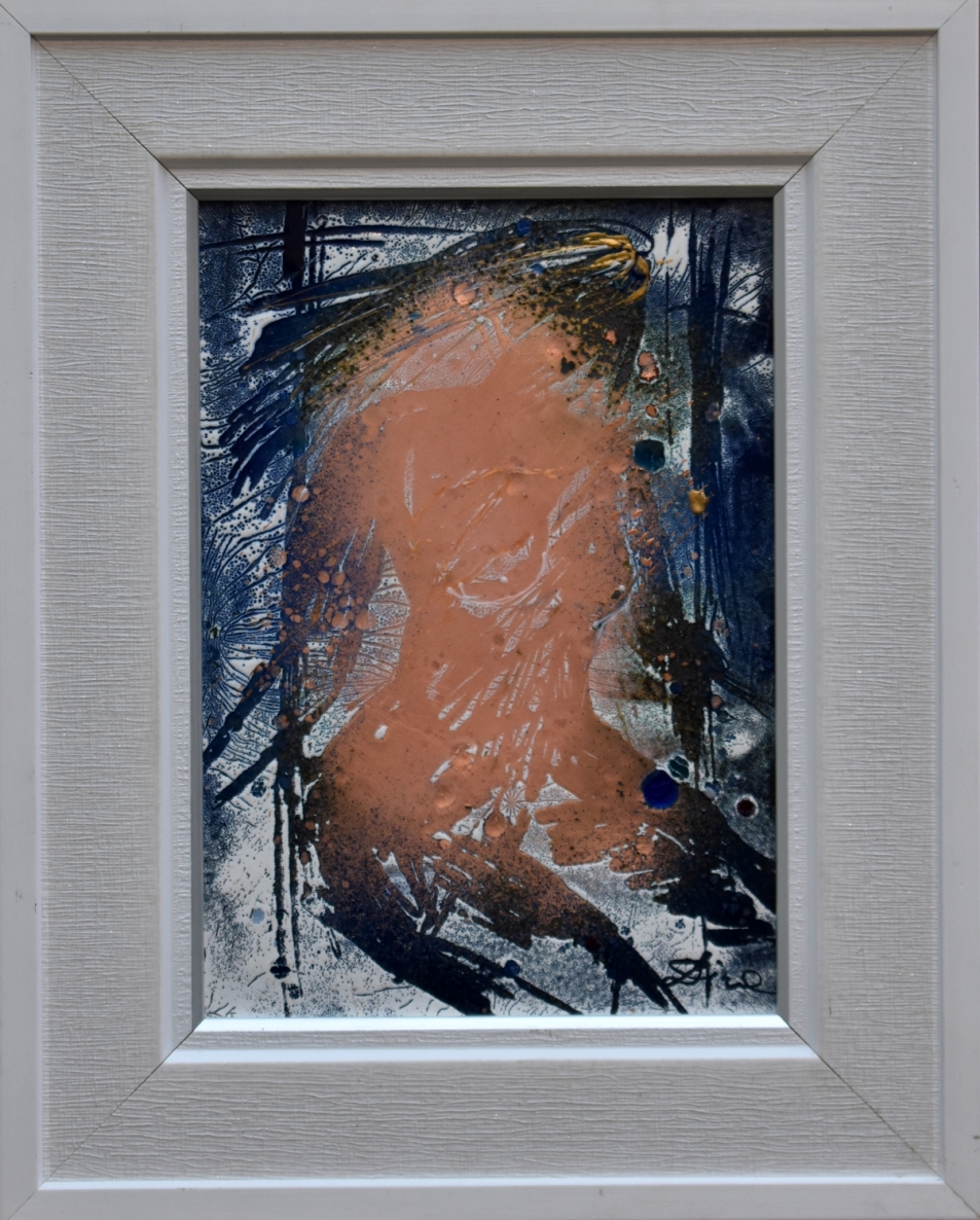 Winter Morning, copper, enamel, 23x17 cm, 1/1