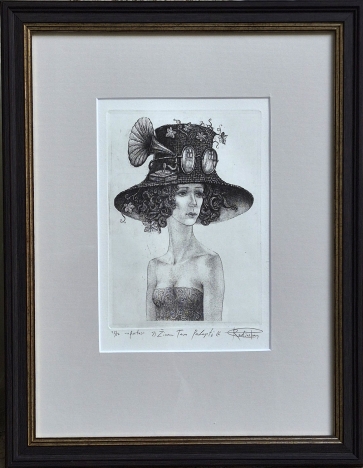 Žinau tavo paslaptį, 2025, vario graviūra, 21x14 cm, rėmas 45x35 cm, 25/50