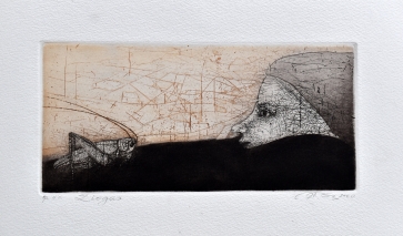 Žiogas, 2000, ofortas, Ep. d. a., 12x24 cm