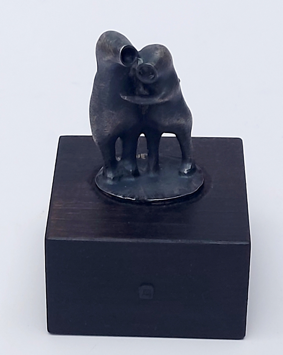 Little People, 2025, bronze, wood, h 7.3x5x5 cm 1/1