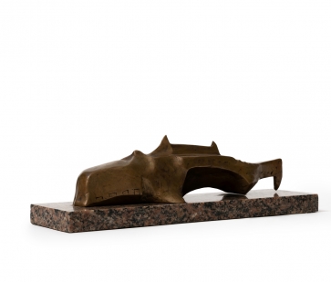 Žuvis, 1992,  bronza,  h 11x8x40 cm