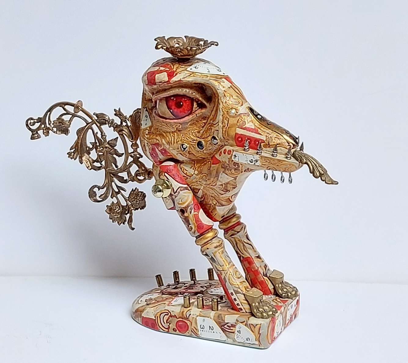 Žvilgsnis, 2024, mišri technika, h 42x55x18 cm, 1/1