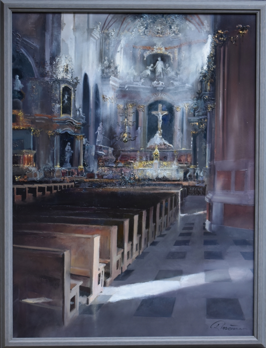 Žvilgsnis į tylą, 2025, drobė, aliejus, 88x66 cm 