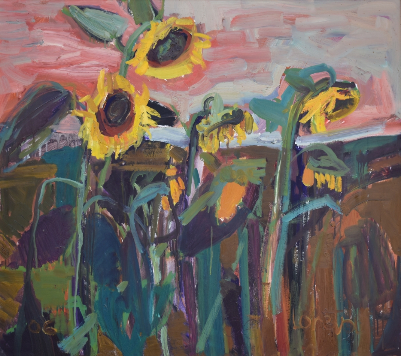 Žydintis laukas, 2006, drobė, aliejus, 80x90 cm