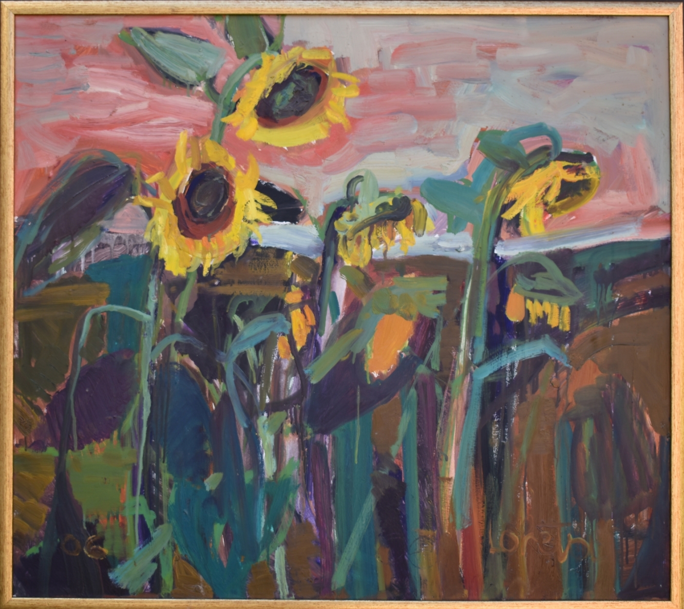 Žydintis laukas, 2006, drobė, aliejus, 80x90 cm